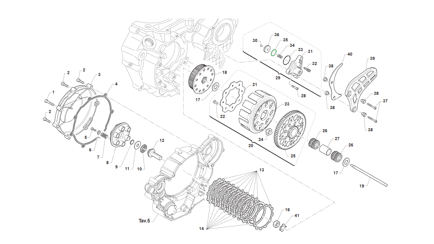 4T 450 FI SMK DAL 2023 AL 2026 - MOTORE - FRIZIONE